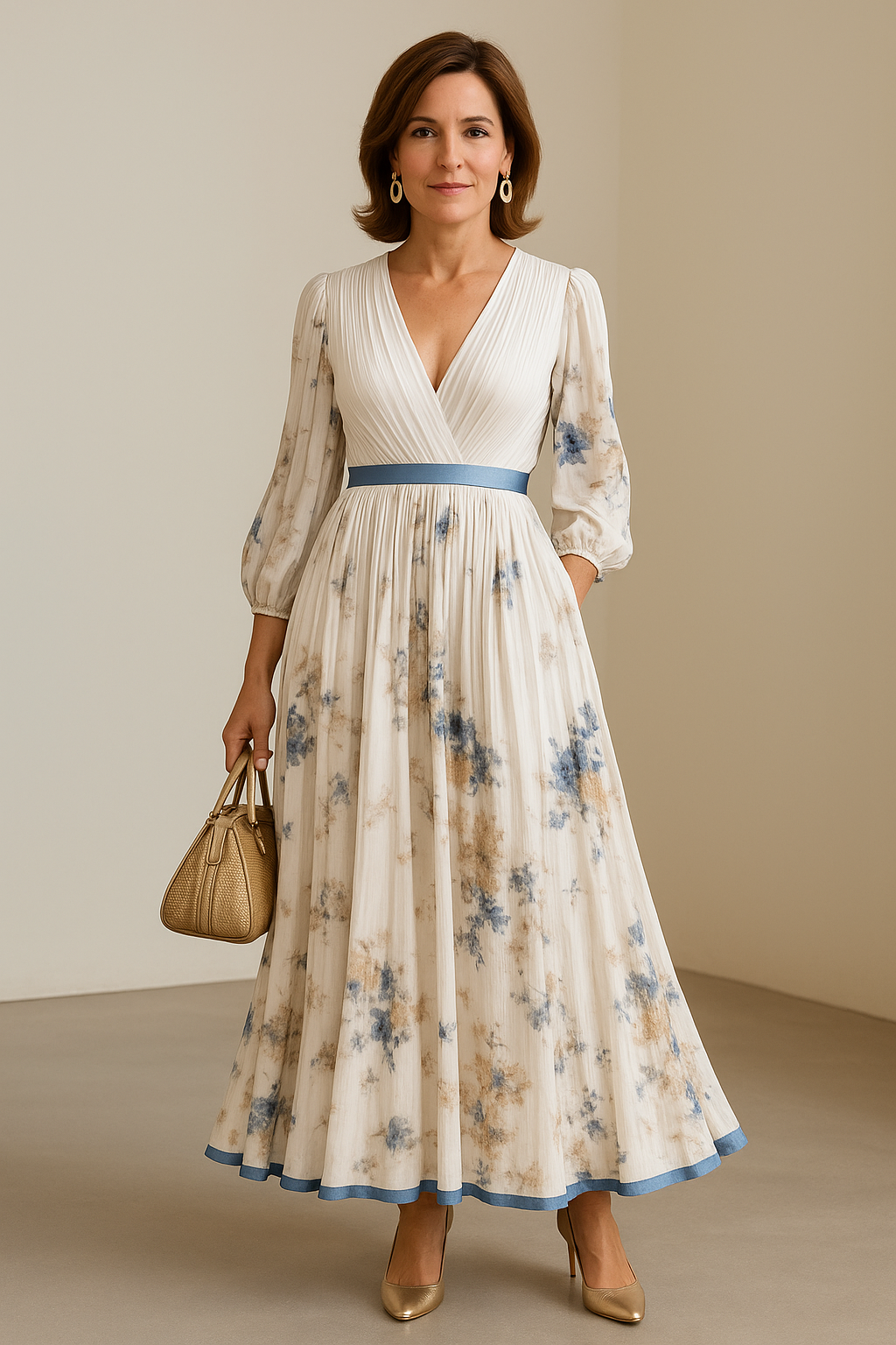 Katie | Rochie maxi elegantă florală
