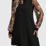 Rochie florală cu decolteu
