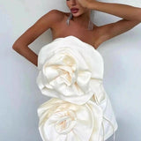 Rochie mini cu trandafir