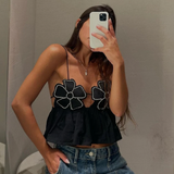 Kalista Crop top strălucitor