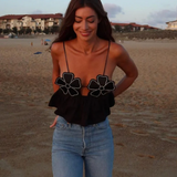Kalista Crop top strălucitor