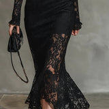 Alice | Rochie maxi din dantelă
