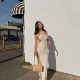 Elora | Rochie maxi satinată