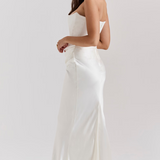 Rochie maxi fără bretele