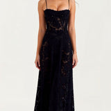 Amira | Rochie maxi din dantelă