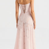Amira | Rochie lungă din dantelă