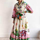Rochie maxi în stil italian
