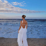 Rochie maxi cu volane