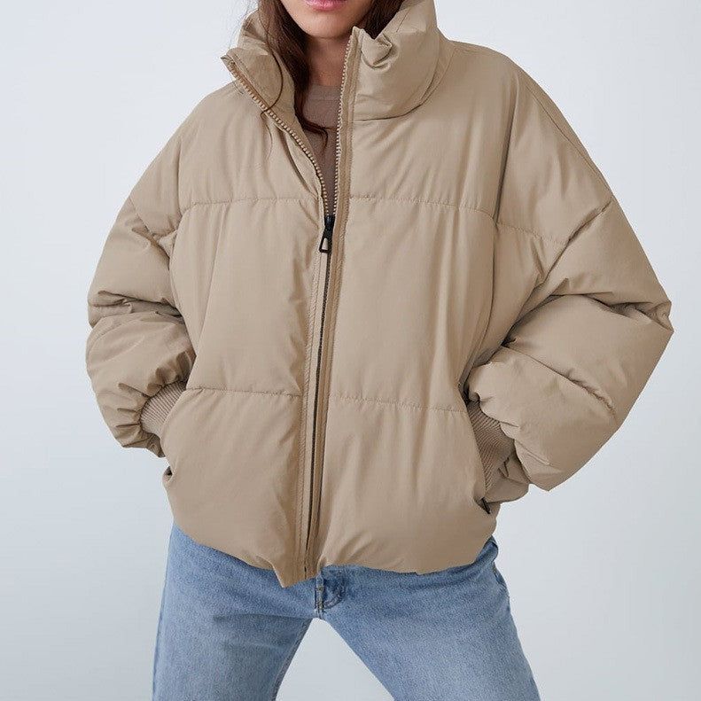 Jachetă puffer cu guler