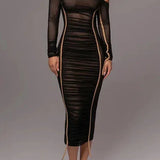 Amelisse | Rochie midi plasă, în două