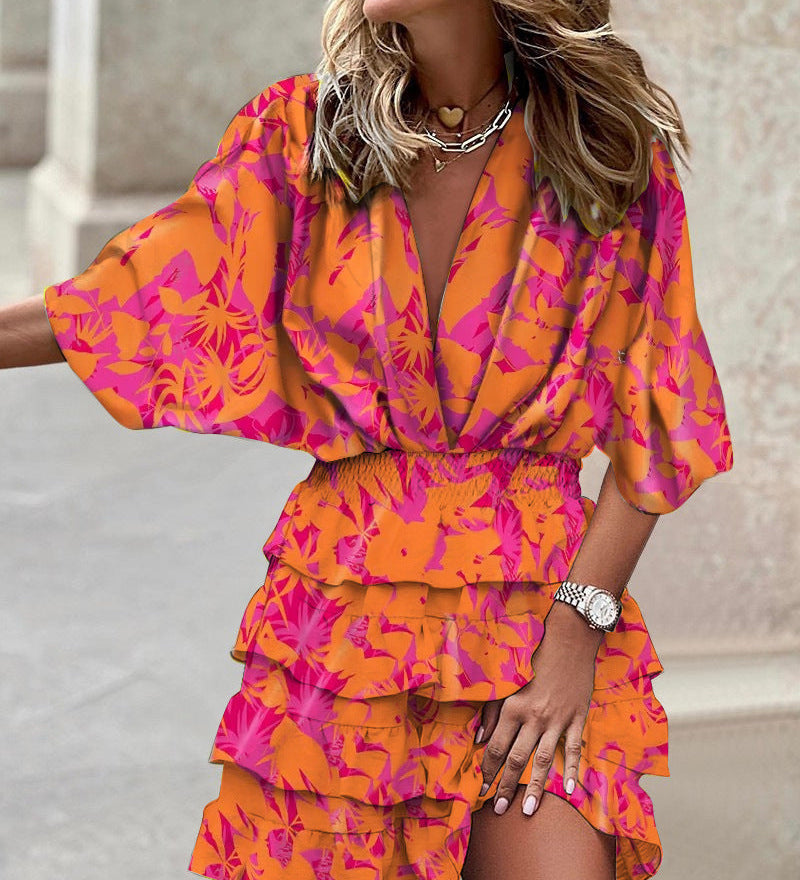 Rochie florală elegantă
