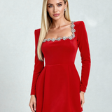 Rochie elegantă cu cristale