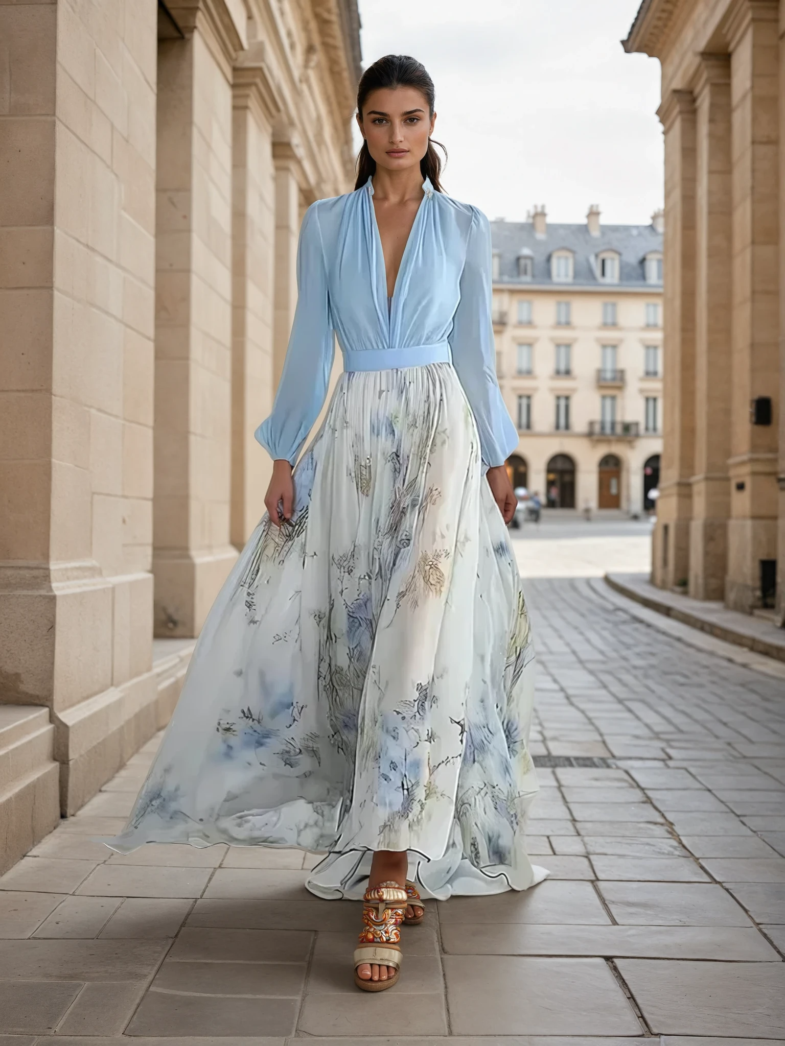 Zara | Rochie maxi elegantă florală