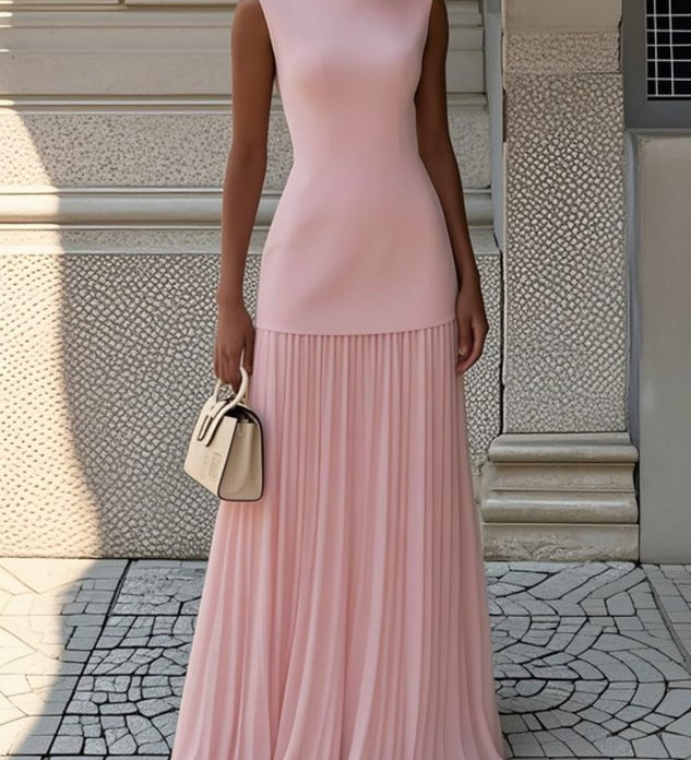 Rochie maxi plisată