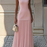 Serena | Rochie maxi plisată