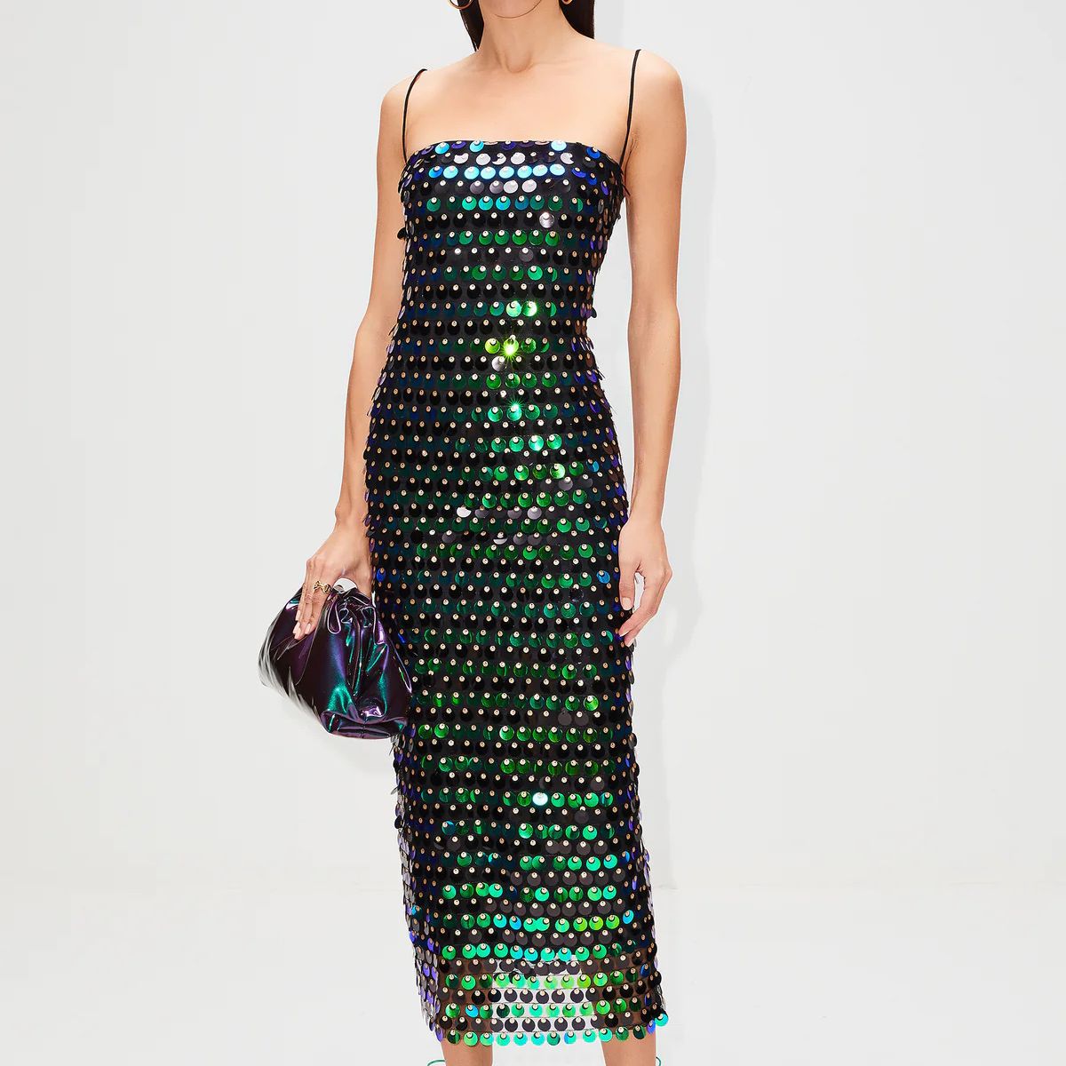 Jocelyn Rochie Midi Cu Paiete
