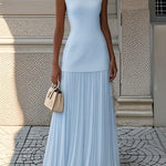 Serena | Rochie maxi plisată
