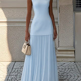 Rochie maxi plisată