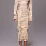 Amelisse Rochie Midi Umeri Goi
