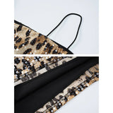 Rochie mini cu imprimeu leopard