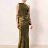Sophia | Rochie satin asimetrică