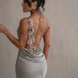 Laelia | Rochie maxi satinată