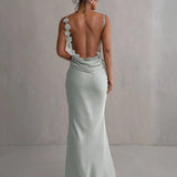 Laelia | Rochie maxi satinată