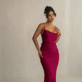 Laelia | Rochie maxi satinată