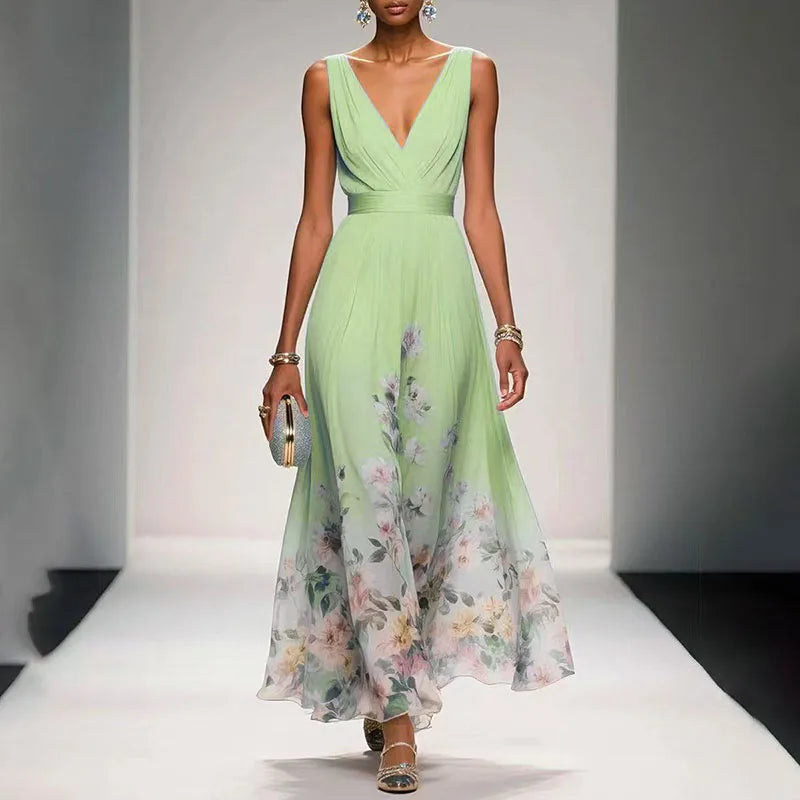 Arabella | Rochie maxi florală vaporoasă
