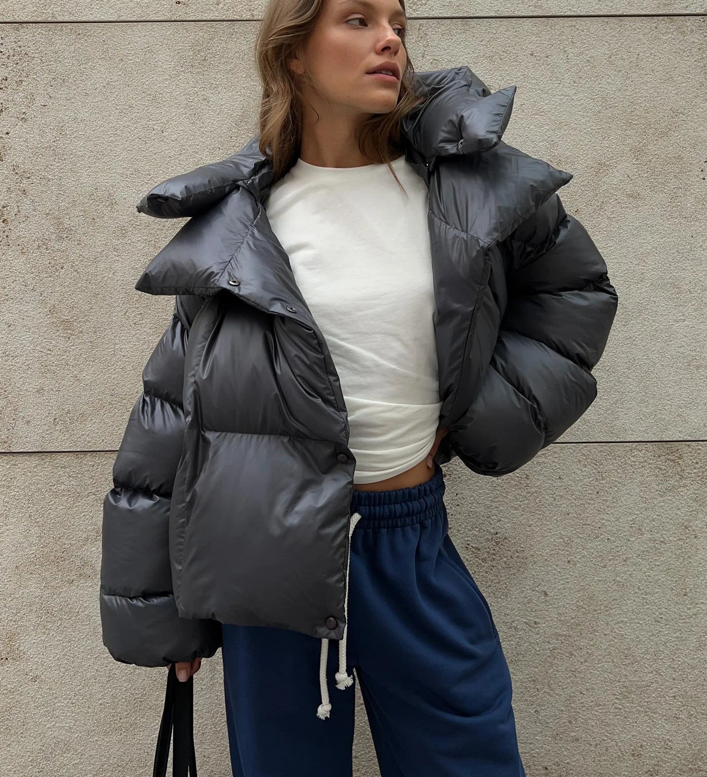 Jachetă puffer oversized