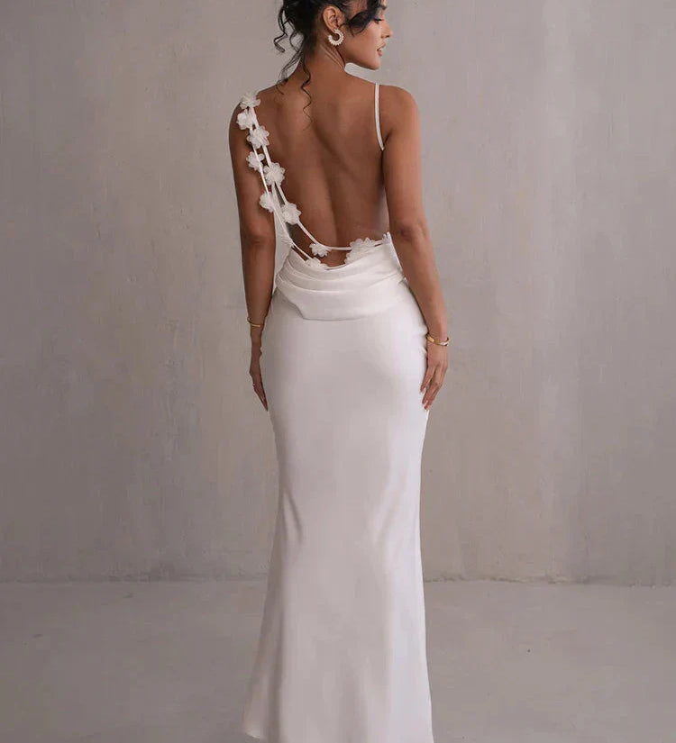 Laelia | Rochie maxi satinată