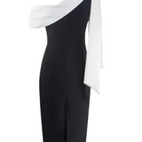 Francine | Rochie midi cu un umăr,