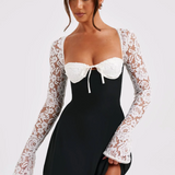 Rochie mini din dantelă