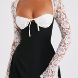 Rochie mini din dantelă