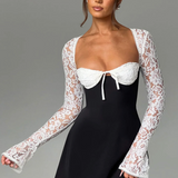 Rochie mini din dantelă
