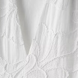 Rochie brodată cu mâneci bufante