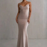 Laelia | Rochie maxi satinată
