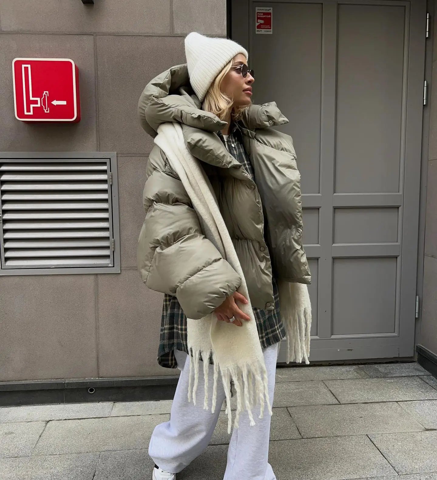 Jachetă puffer oversized