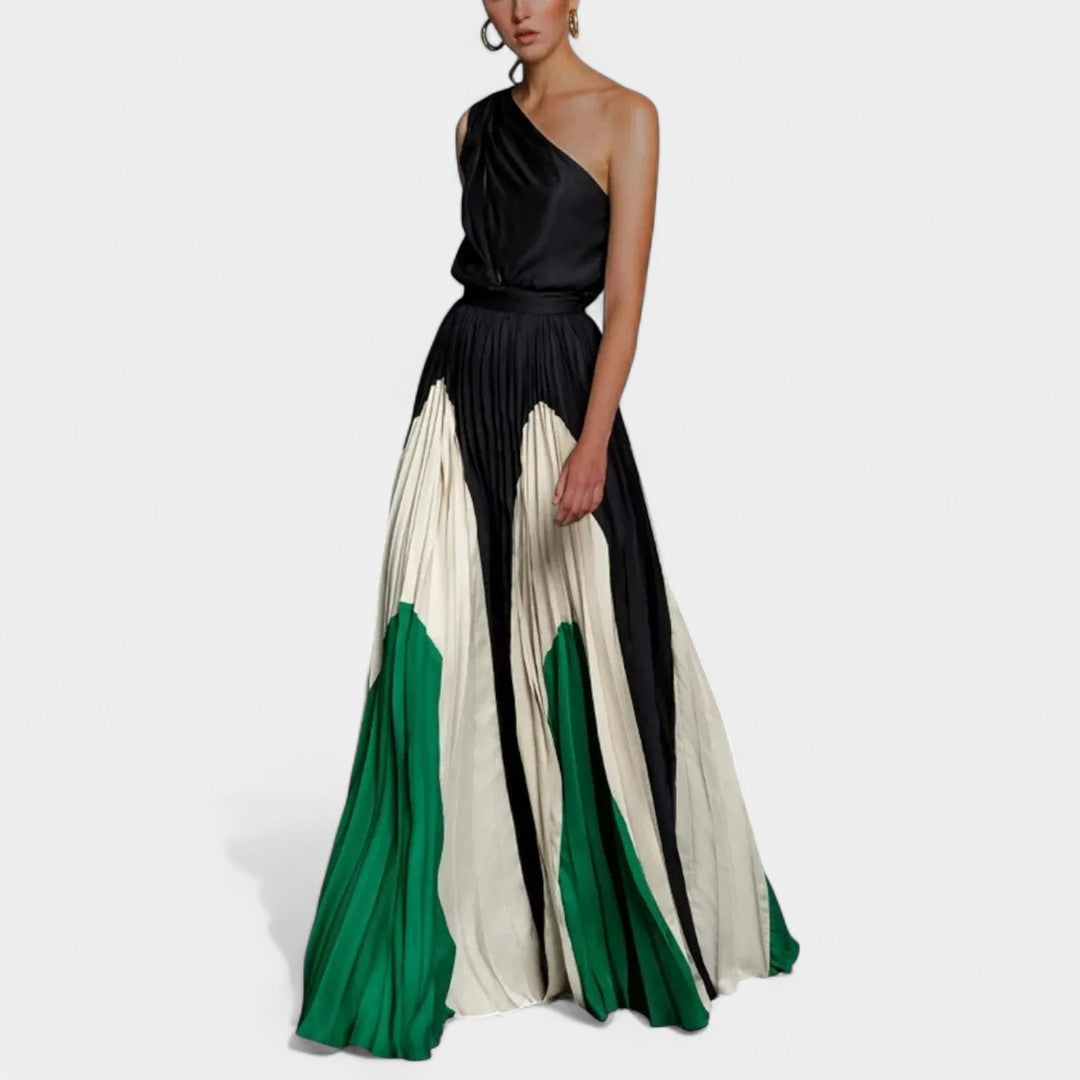 Rochie maxi pe un umăr