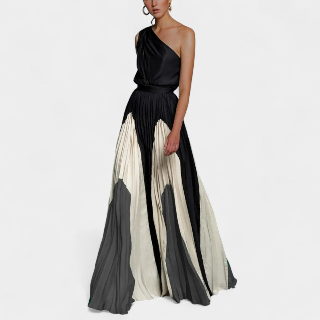 Rochie maxi pe un umăr