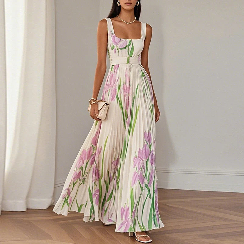 Rochie maxi florală elegantă