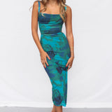Rochie midi cu spatele gol