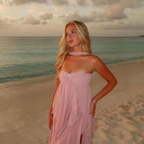 Rochie maxi cu volane