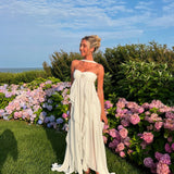 Rochie maxi cu volane