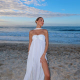 Rochie maxi cu volane