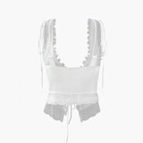 Breeze Top cu dantelă