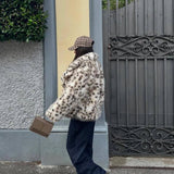 Jachetă leopard elegantă