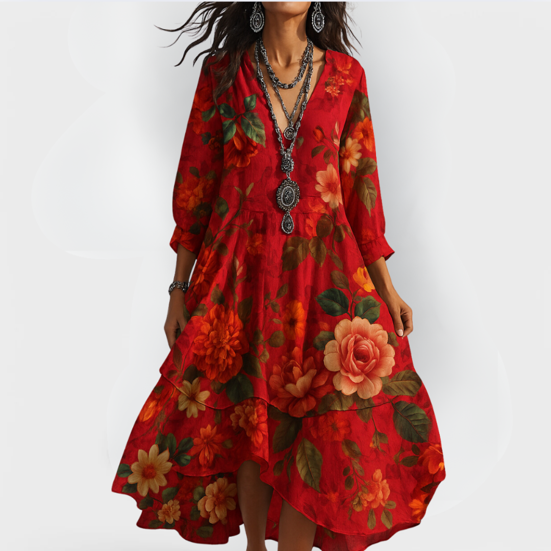 Beatrice | Rochie florală elegantă
