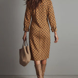 Claudia | Rochie midi piele ecologică cu
