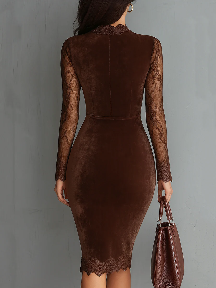 Aurora Rochie elegantă din catifea și